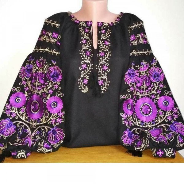 Stand With Ukraine Elegant Embroidered Sorochka Vyshyvanka Blouse