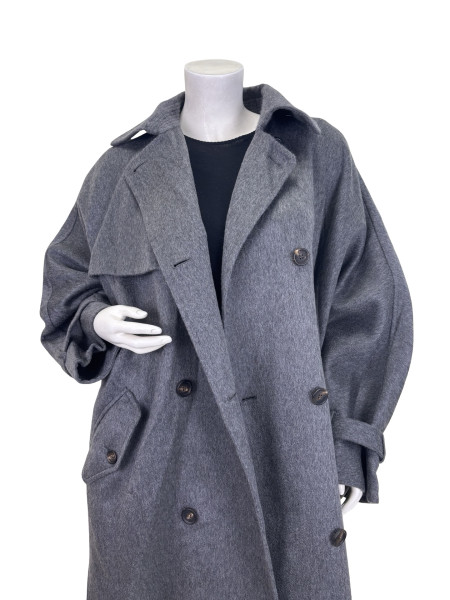 Brunello Cucinelli Double-Breasted Cashmere Coat