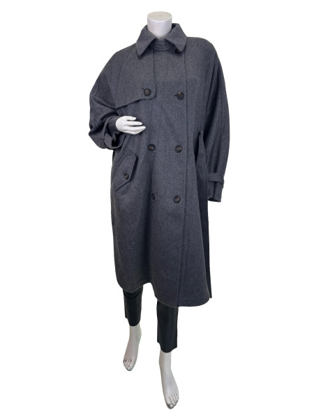 Brunello Cucinelli Double-Breasted Cashmere Coat