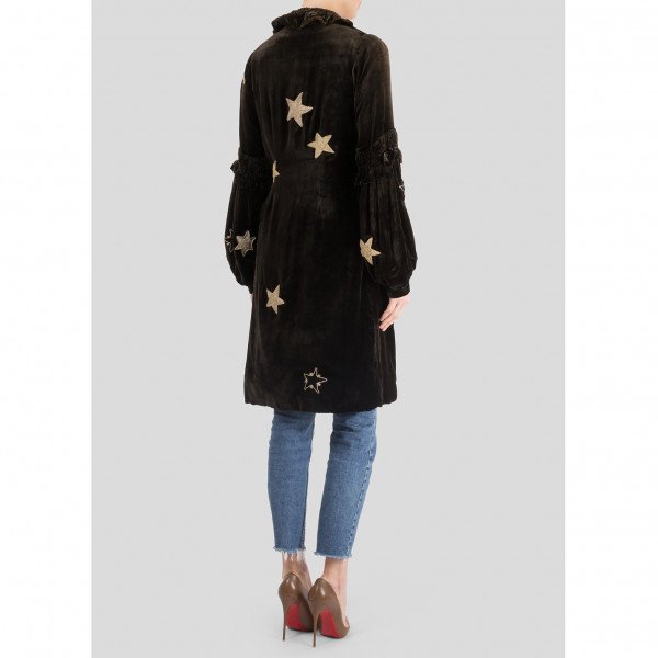 Vintage Velvet Star Coat