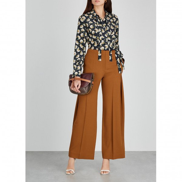Chloé Pattern-Print Silk Shirt
