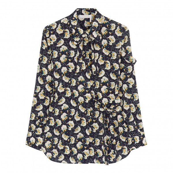 Chloé Pattern-Print Silk Shirt