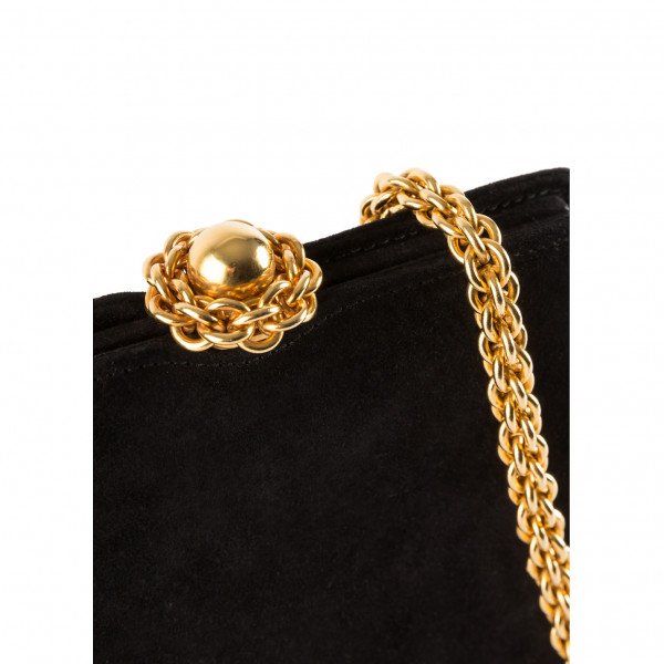 Paloma Picasso Suede Clutch Bag