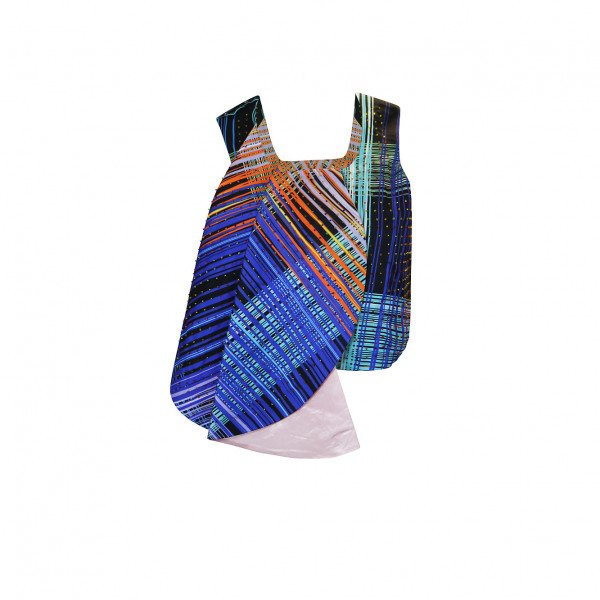 Minnanhui Draped Printed Crop Top