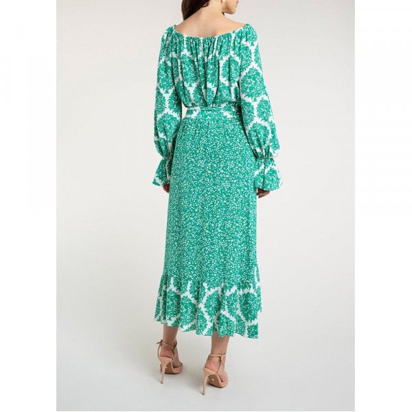Beulah Elena Tree Of Life Wrap Skirt