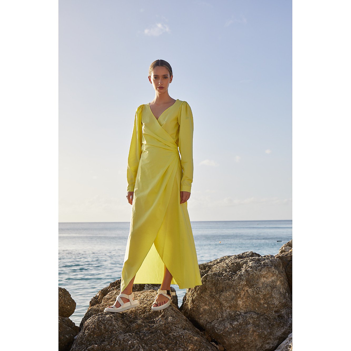 Paper London Oceanic Wrap Dress