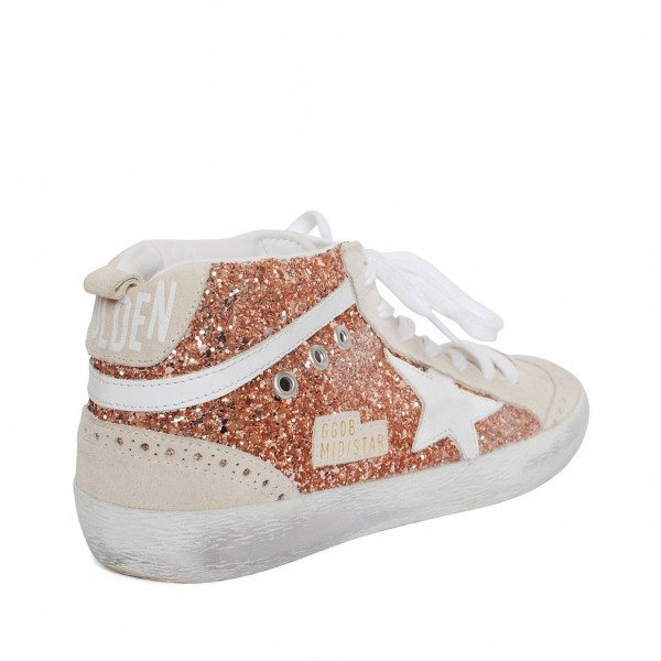 Golden Goose Mid Star Glitter Sneakers