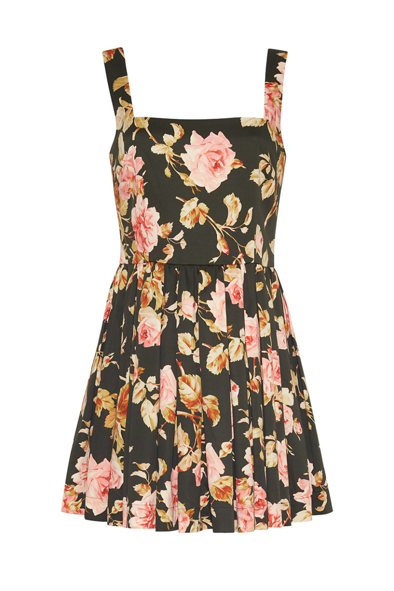 Cara Cara NYC Basil Dress, Altha Flora Olive