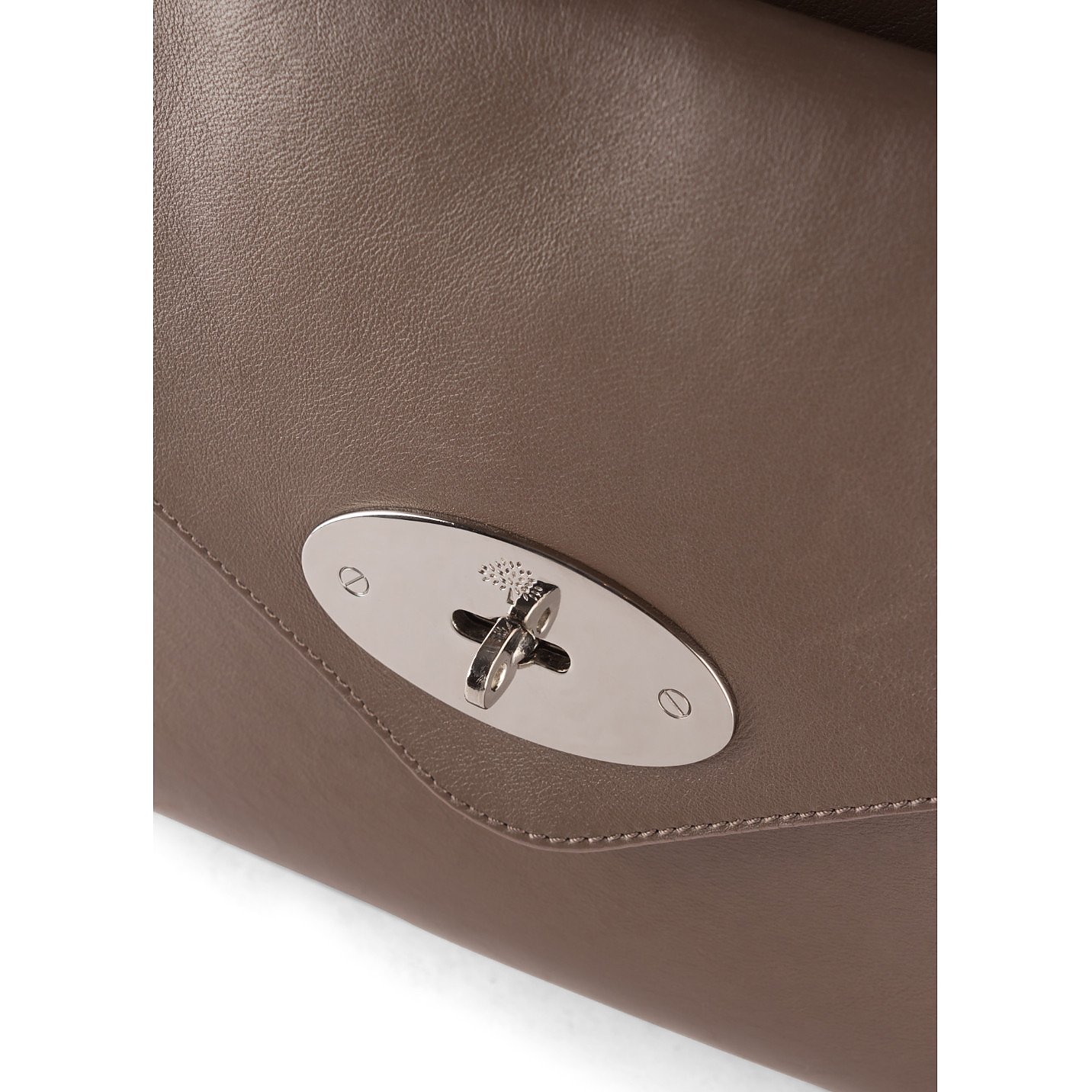 Mulberry Zipper Detail Leather Bag with Detachable Clutch