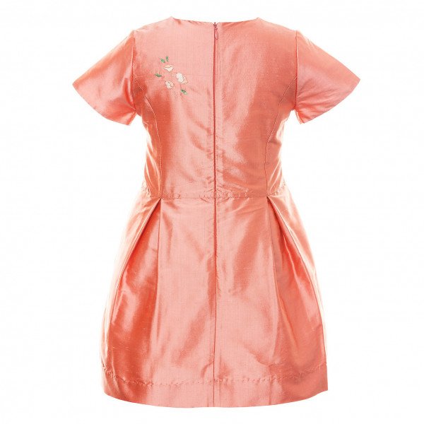 Marie-Chantal Camille Silk Hand Embroidered Dress