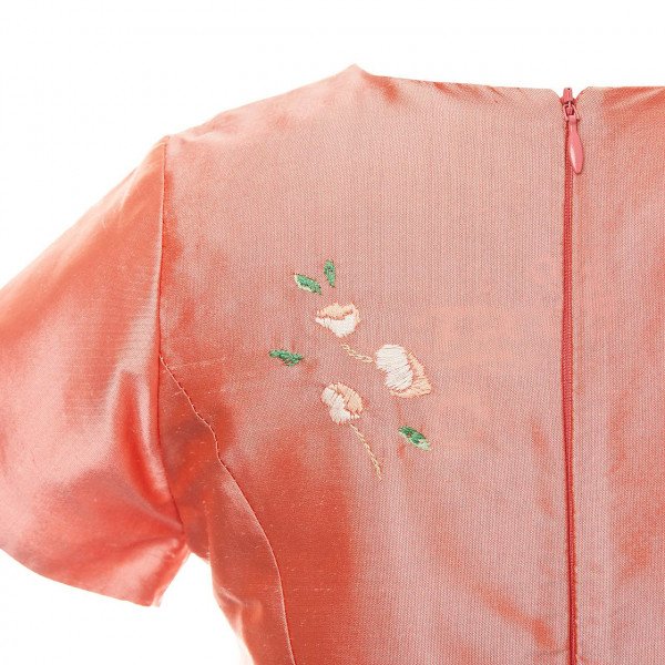 Marie-Chantal Camille Silk Hand Embroidered Dress