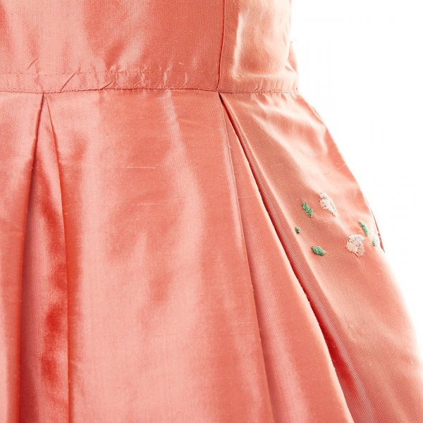 Marie-Chantal Camille Silk Hand Embroidered Dress