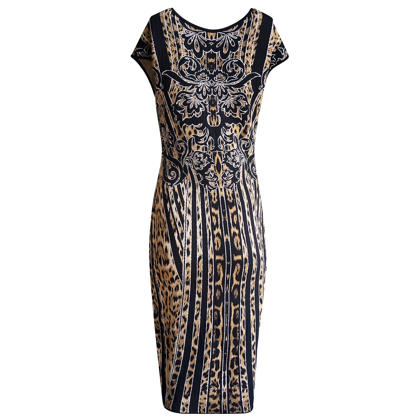 Roberto Cavalli Patterned Knit Dress