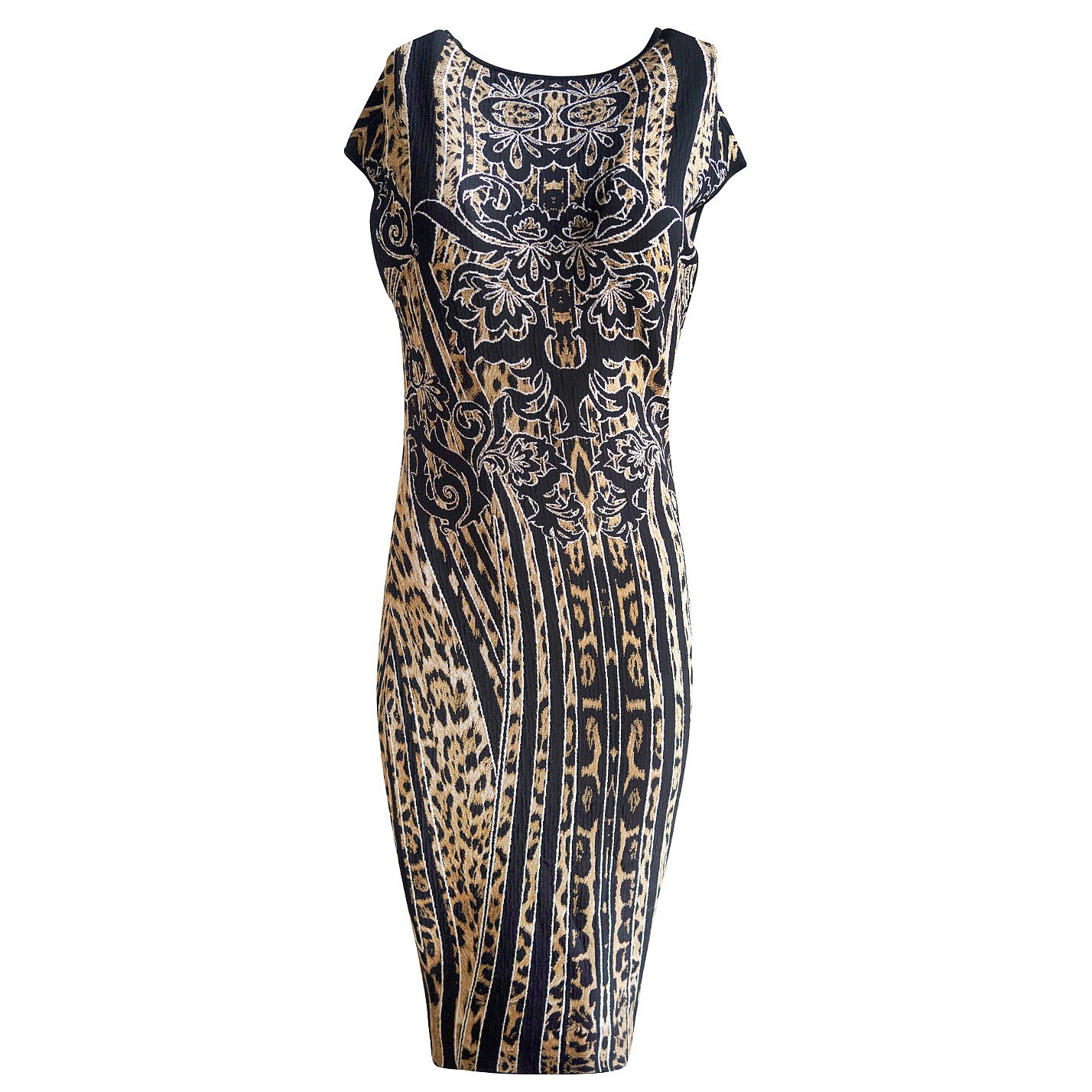 Roberto Cavalli Patterned Knit Dress