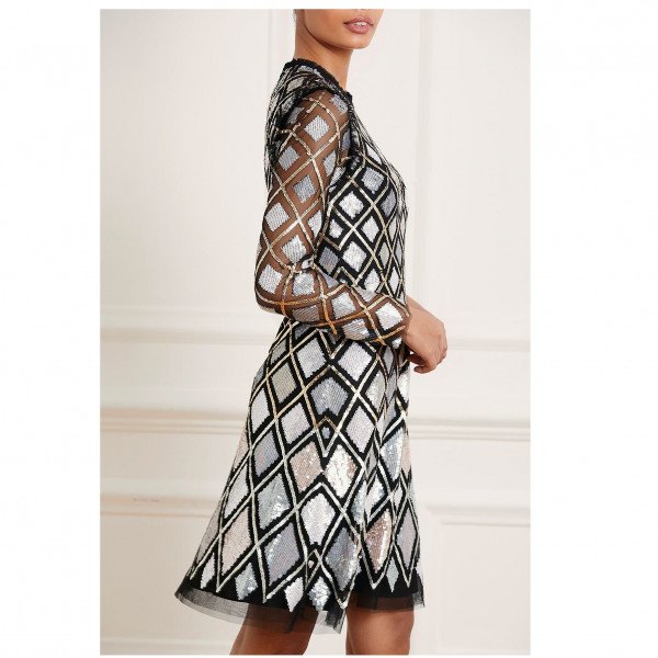 Needle & Thread Sequin Diamond Mini Dress