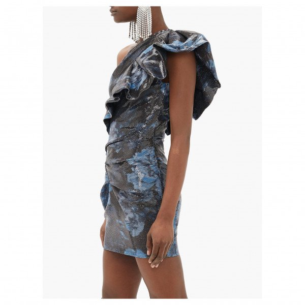 Alexandre Vauthier One Shoulder Sequin Mini Dress