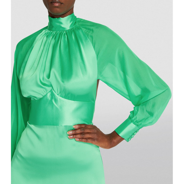 Harmur Strut It Silk Midi Dress