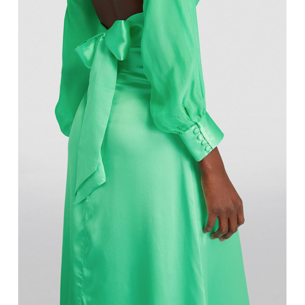 Harmur Strut It Silk Midi Dress