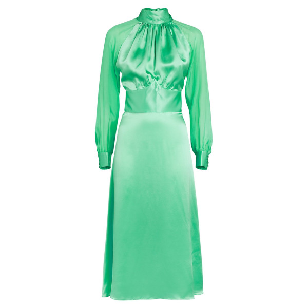 Harmur Strut It Silk Midi Dress