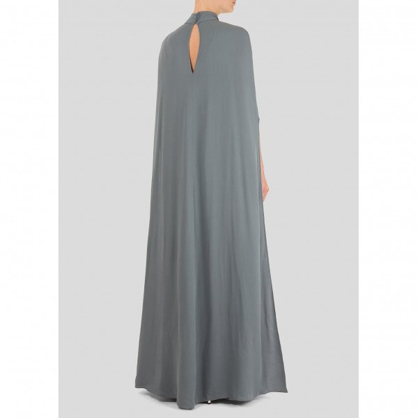 Valentino Cape-Style Silk Gown