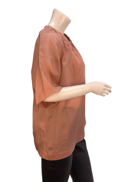 Marni Blush Silk Sheer Blouse
