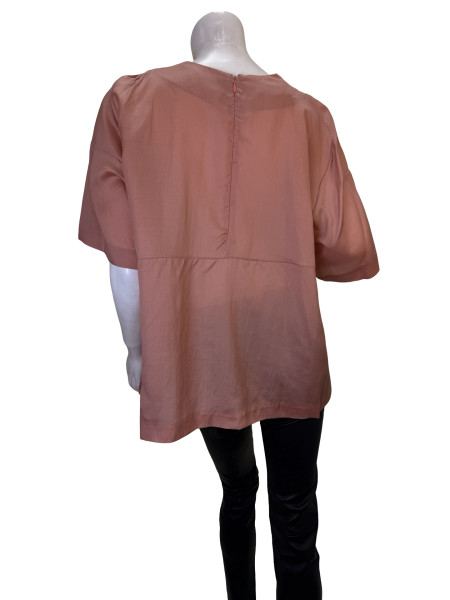 Marni Blush Silk Sheer Blouse