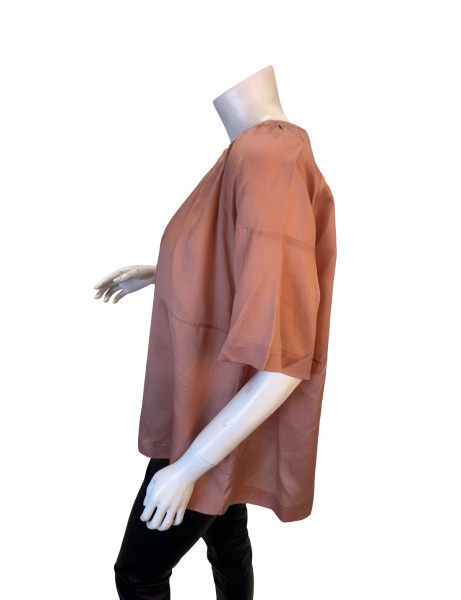 Marni Blush Silk Sheer Blouse