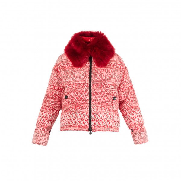 Moncler Grenoble Siusi Embroidered Fur-Trimmed Ski Jacket