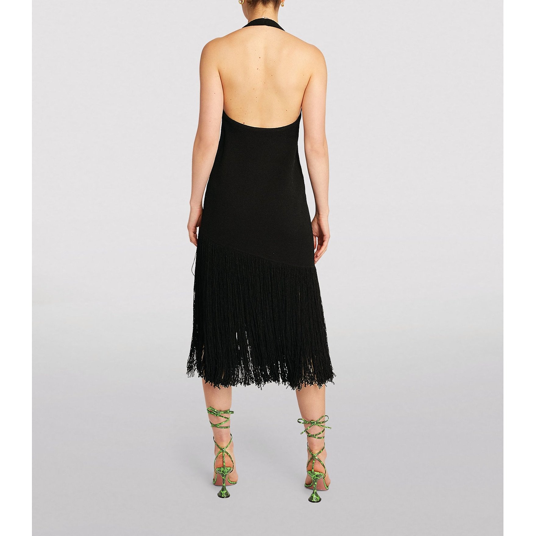Rent Buy Proenza Schouler Fringe Knit Halterneck Dress | MY WARDROBE HQ