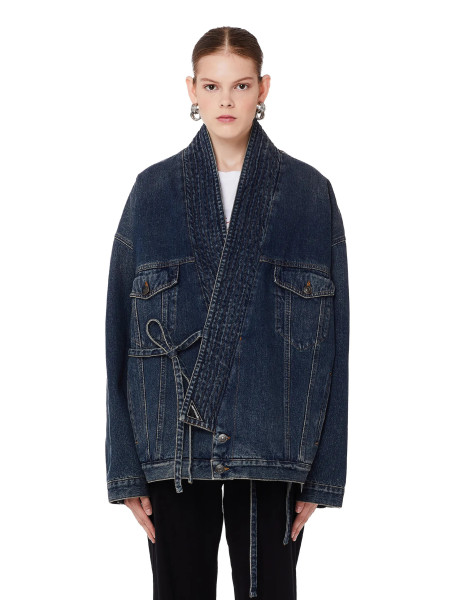 Balenciaga Judo Padded Denim Kimono Jacket