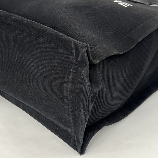 Saint Laurent Rive Gauche Tote Bag in Black Canvas
