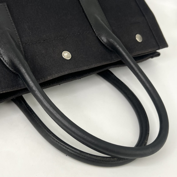 Saint Laurent Rive Gauche Tote Bag in Black Canvas