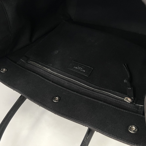 Saint Laurent Rive Gauche Tote Bag in Black Canvas