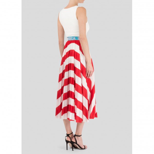 Starsica Striped Midi Skirt