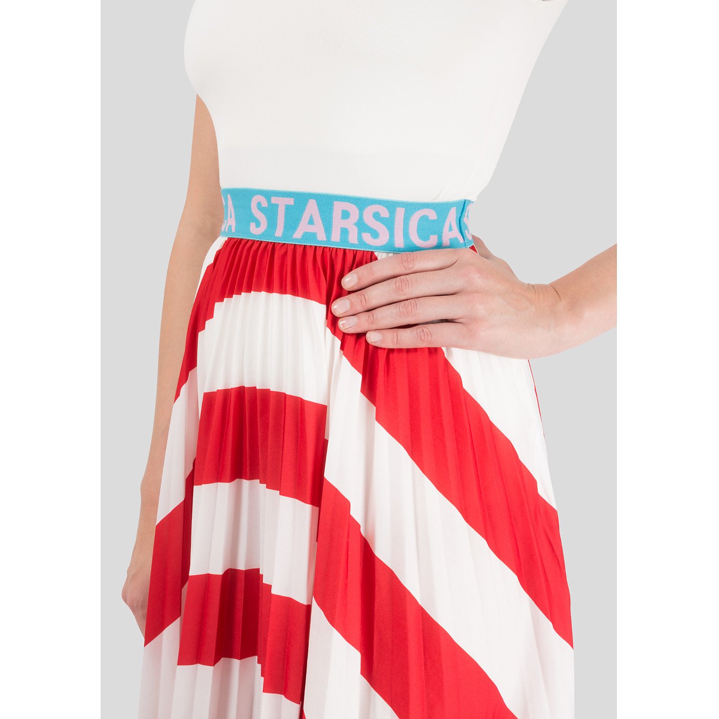 Starsica Striped Midi Skirt