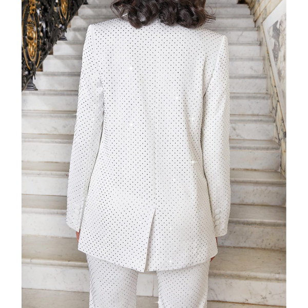 Nadine Merabi Crystal-Embellished Jacket