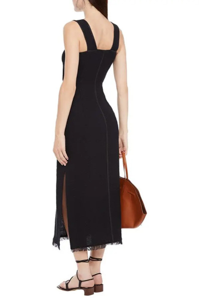 Nanushka Black Rita Midi Dress
