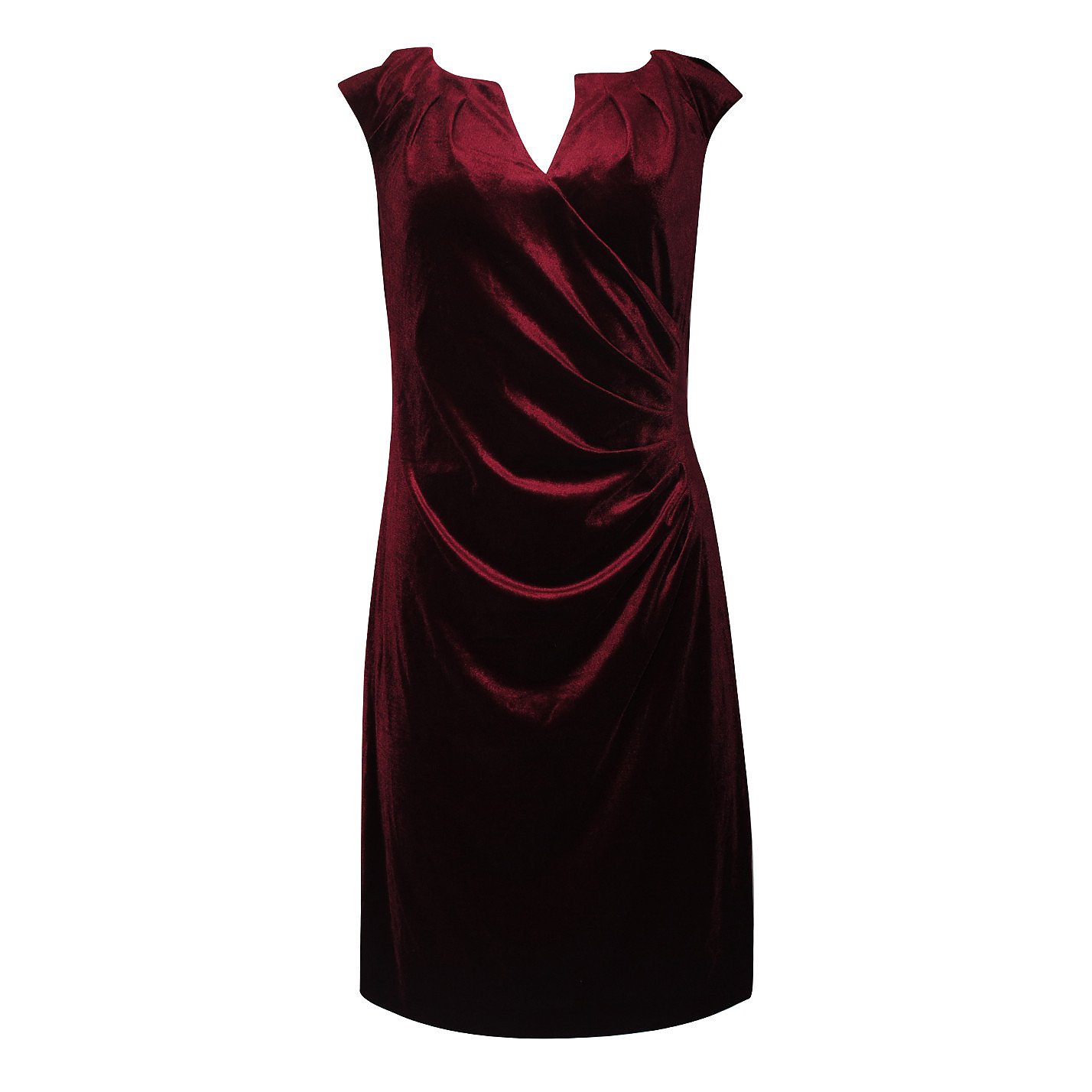 Adrianna Papell Ruched Velvet Mini Dress