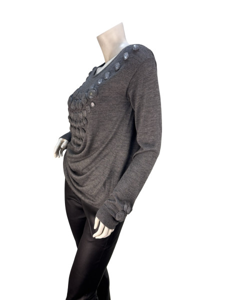Dior Vintage Grey Jewel Jumper