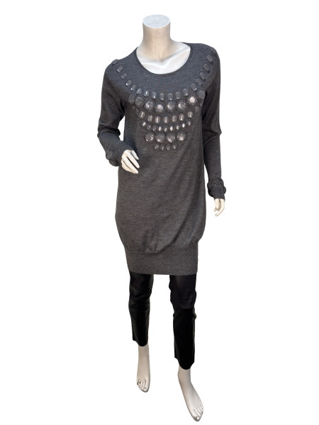 Dior Vintage Grey Jewel Jumper