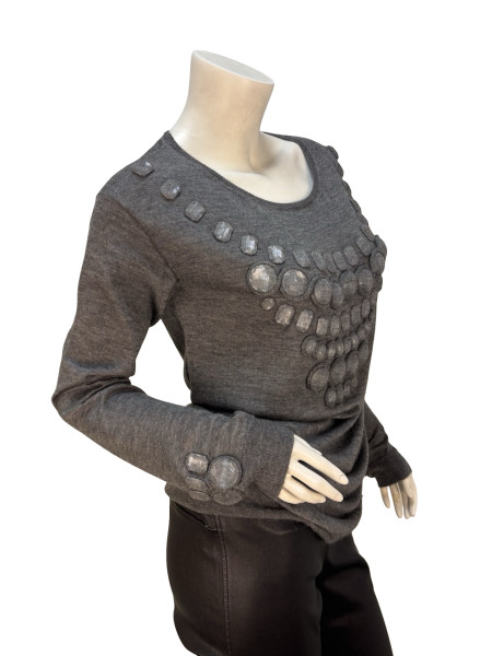 Dior Vintage Grey Jewel Jumper