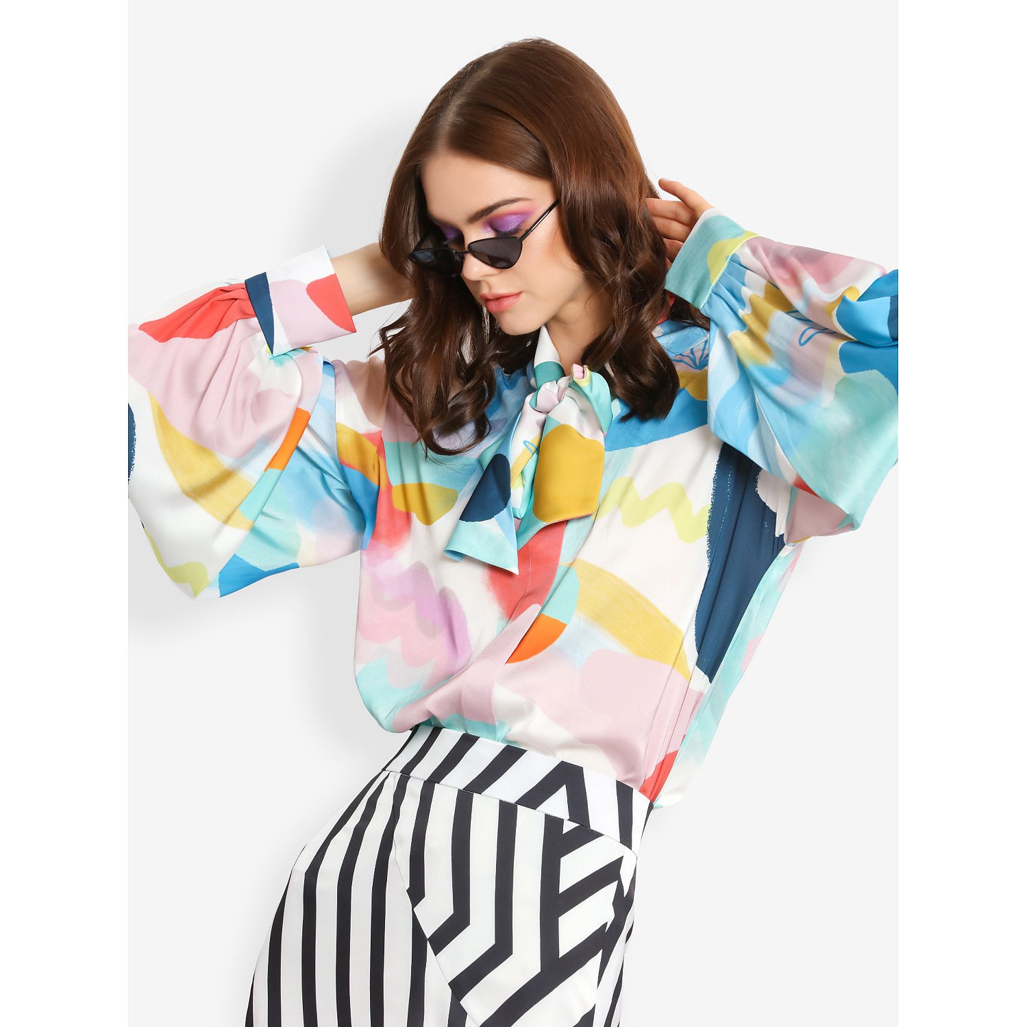 L'Mane Colourful Bow Shirt