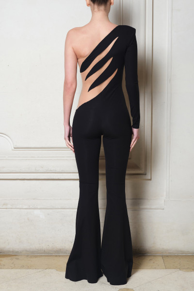 Maison Souraya Bob Mackie Jumpsuit Black