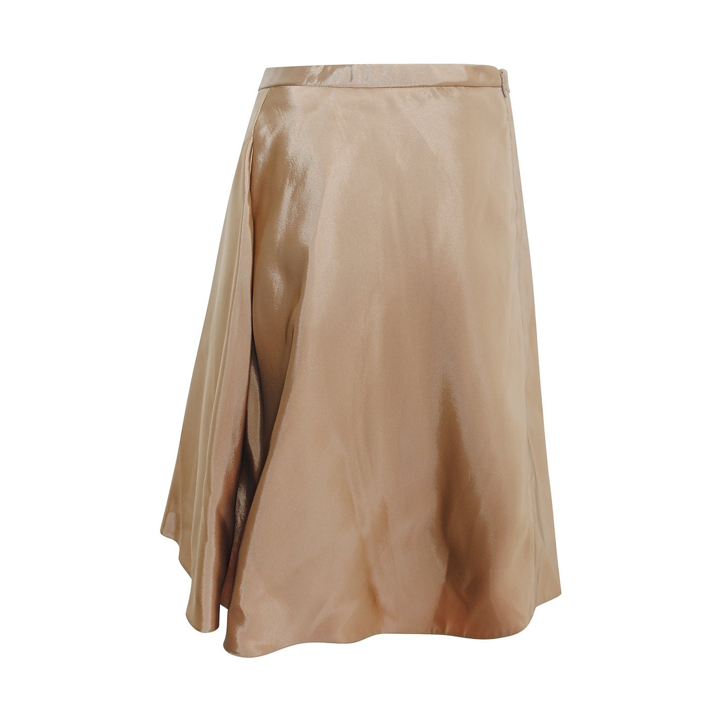 Balenciaga Flared Satin Skirt