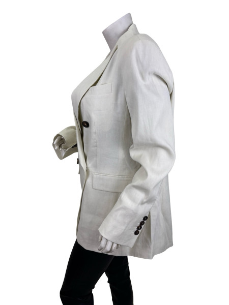 Brunello Cucinelli Double-Breasted Linen Blazer