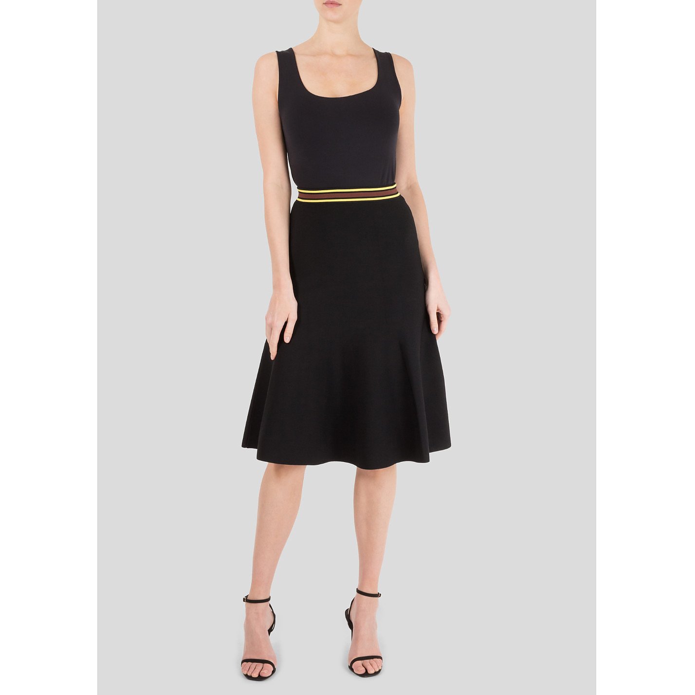 Sandro Britt Flared Stretch-Knit Skirt