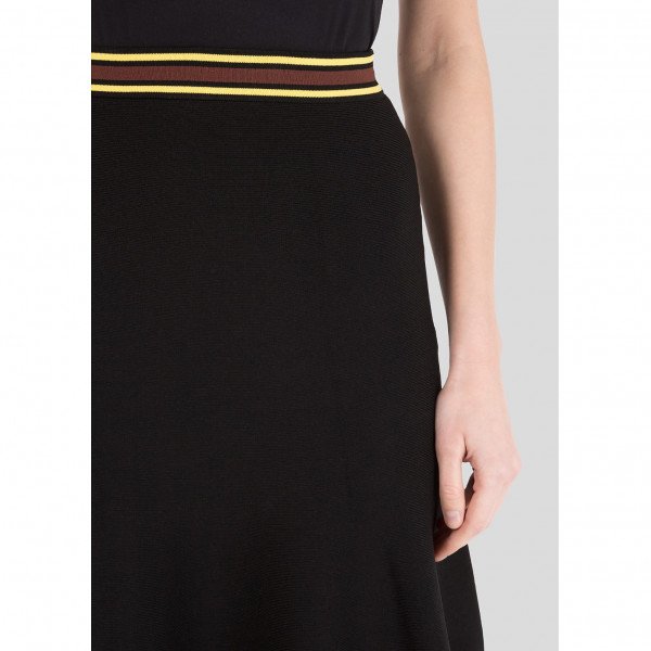 Sandro Britt Flared Stretch-Knit Skirt