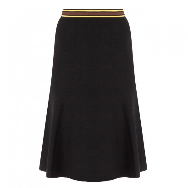Sandro Britt Flared Stretch-Knit Skirt