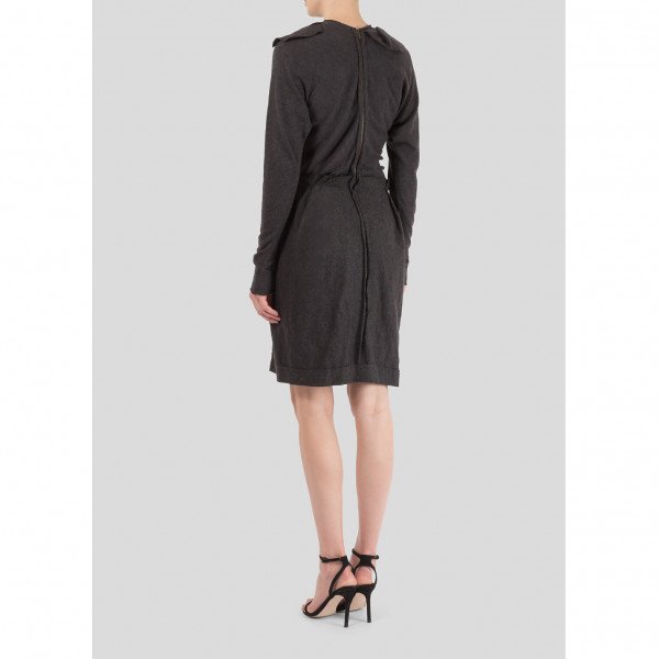 Lanvin Wool Ruffle Dress