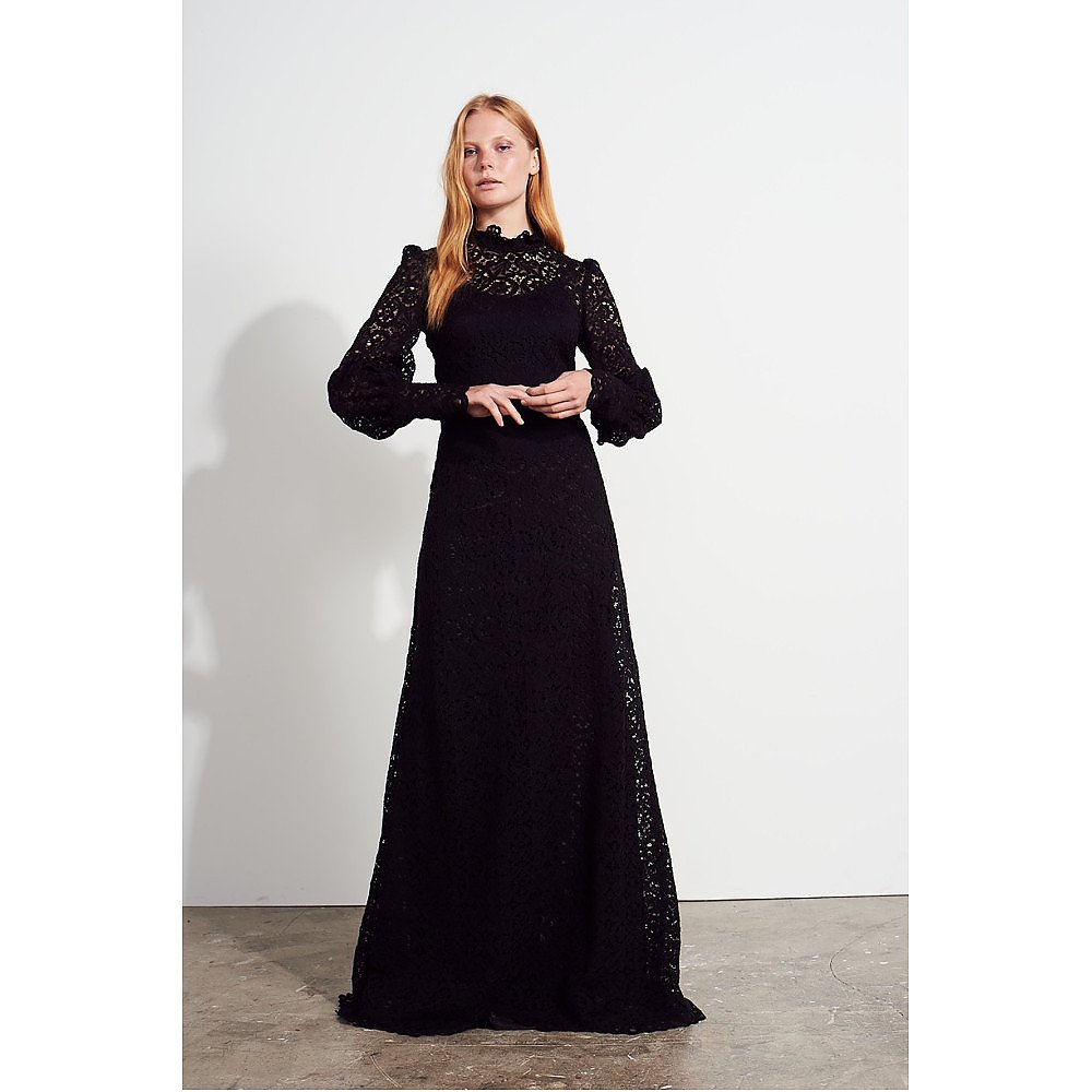 Claire Mischevani Lila Dress In Black Lace